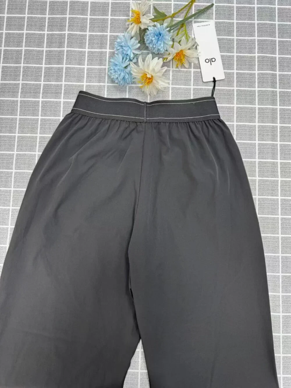 💐NWT ALO Yoga Straight Leg Trousers😉 Dark Grey & XXS | Regular Length-Office